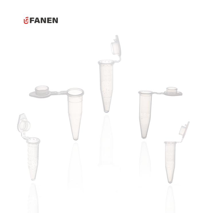 Fanen 1.5ML Clear Plastic Microcentrifuge Falcon Tube MCT Conical Micro Centrifuge Tube