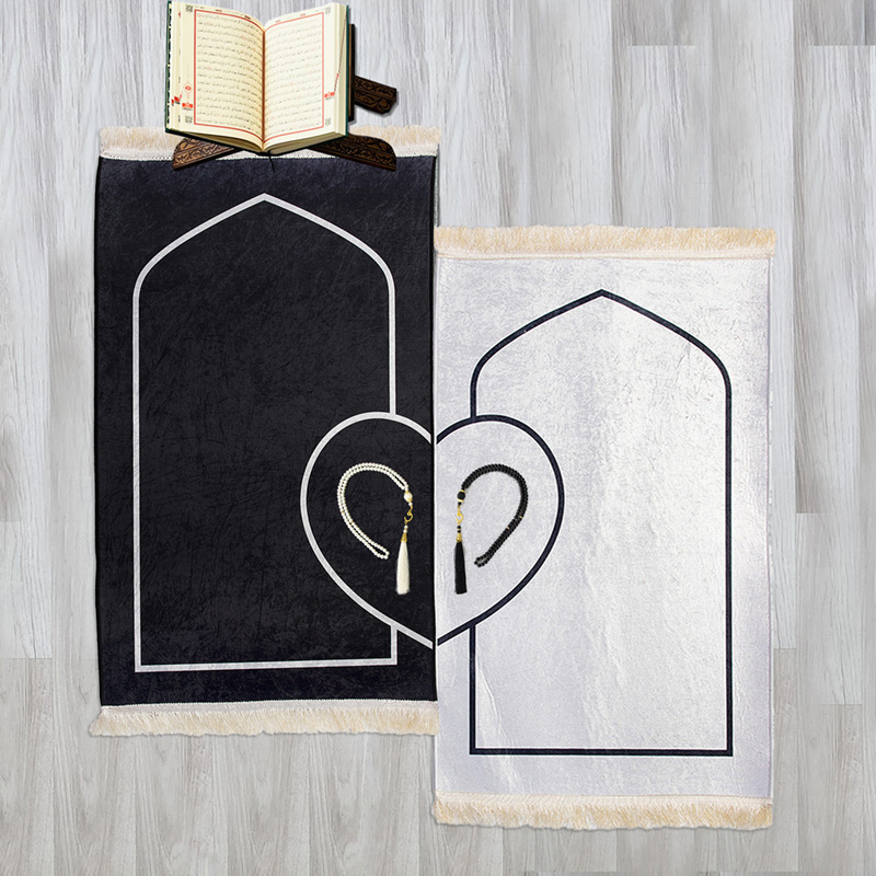 popular and hot sale on line Love prayer mat for couple gift Mosque prayer carpet and rugs heart design  Muslim worship tapis