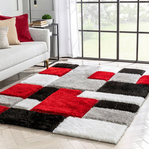 Nordic Style Shaggy Carpet With 3d Modern Design carpets and rugs