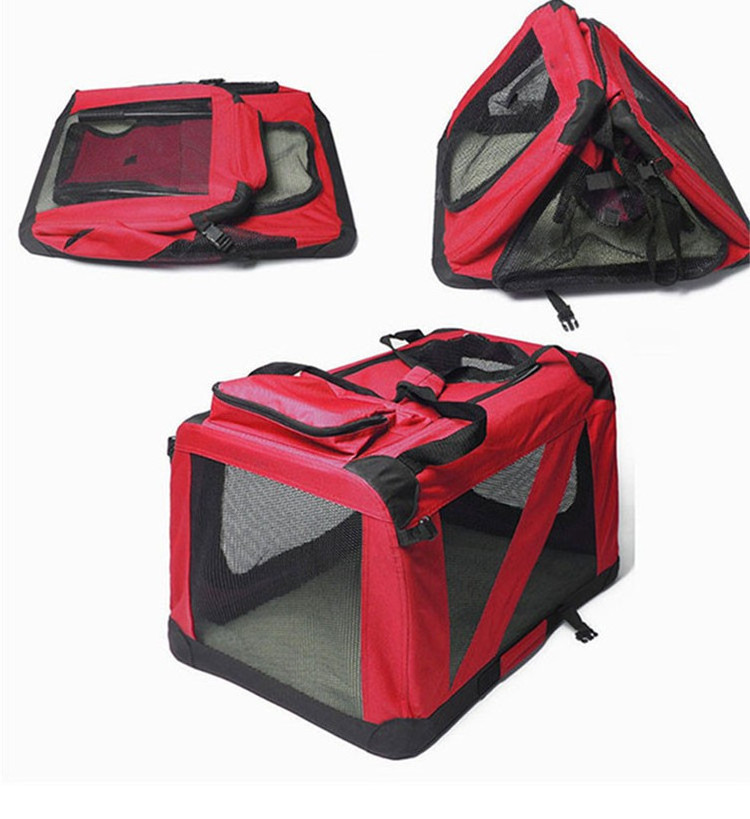 Customize Large Capacity Portable Pet Carrier Bag Outdoor Travel Hiking Durable Breathable Dog Crate Kennel