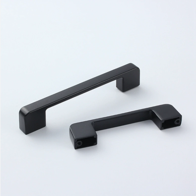 zinc alloy American black extended furniture hardware cabinet  wardrobe door handle