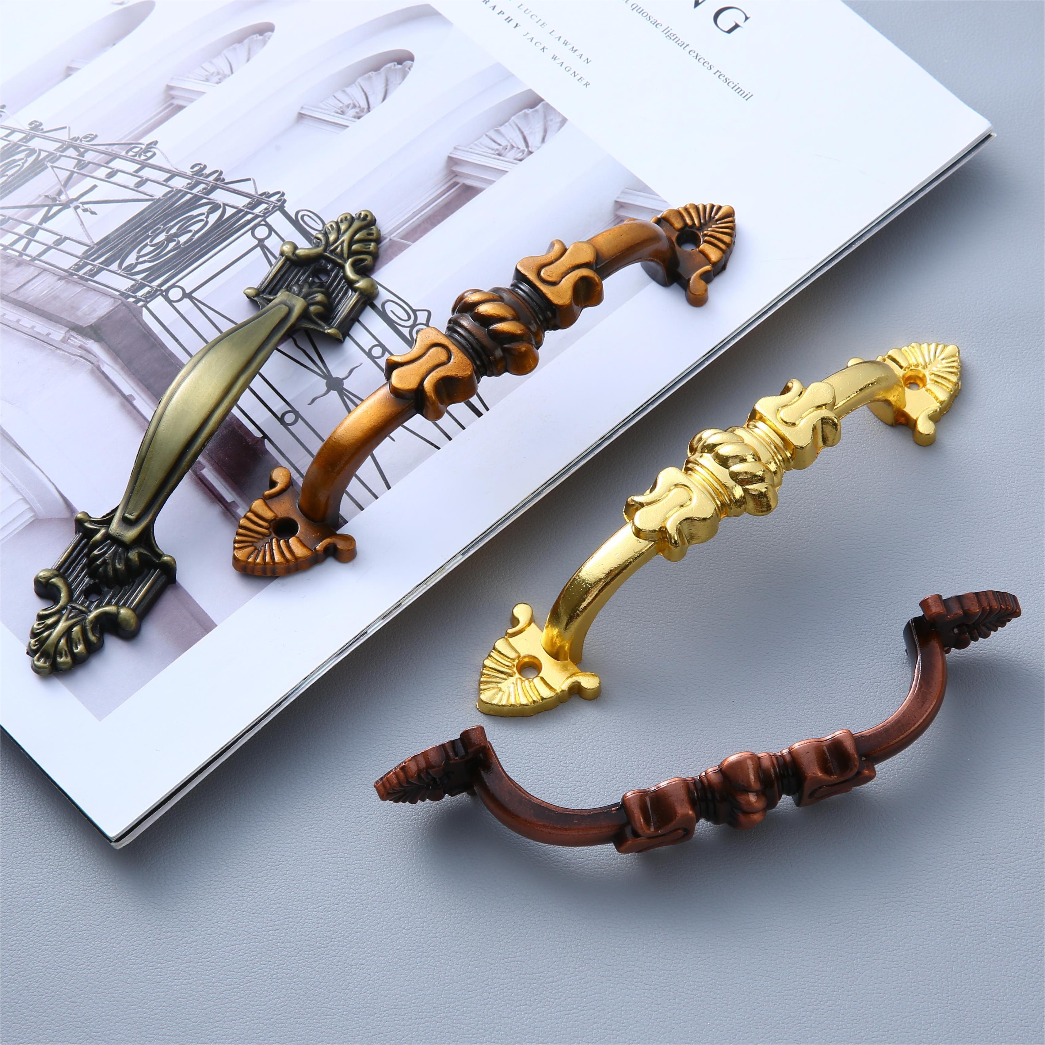 Zinc alloy new closet pulls cabinet door cabinet shoe cabinet door handle drawer single hole Chinese pulls