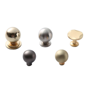 Zinc alloy European and American style single hole pulls light luxury cabinet door pulls drawer handle puller wholesale