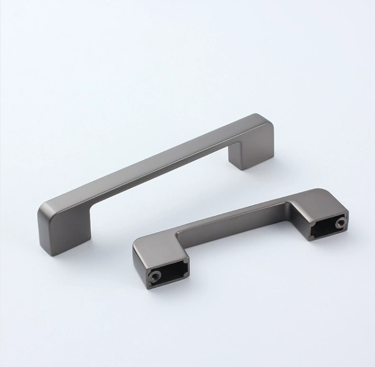 zinc alloy American black extended furniture hardware cabinet  wardrobe door handle