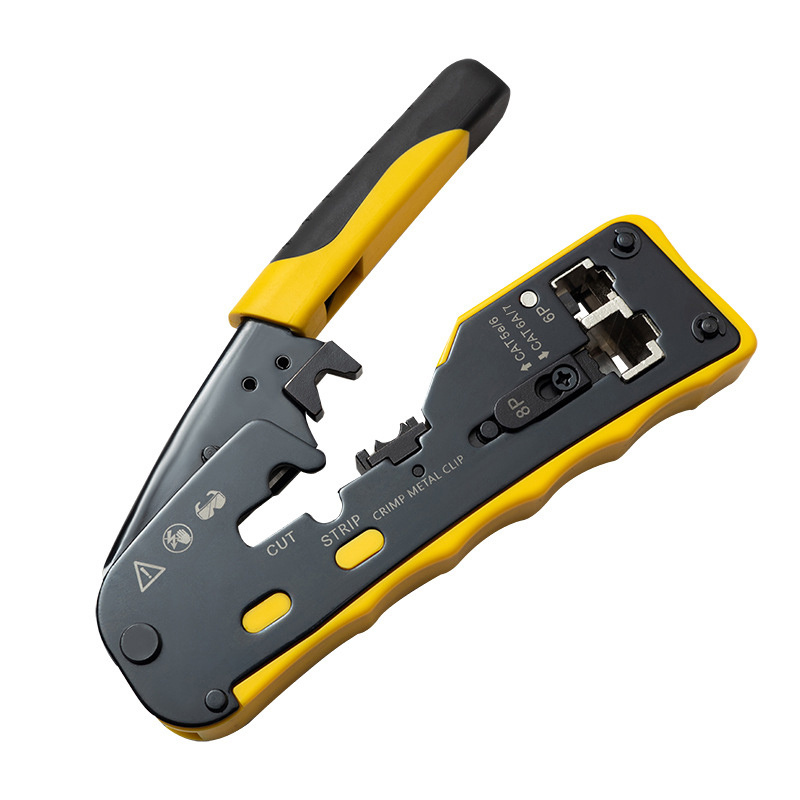 RJ45 crimper RJ11/RJ12 6P 8P network cable Setup crimp cut stripper tool RJ45 modular plug crimper