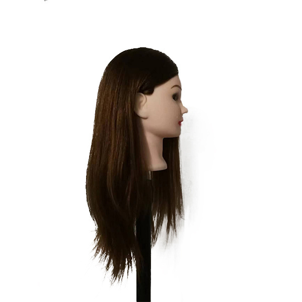 natural hair hairdressing hairstyle dummy human hair training head maniquies women face barber real hair mannequin