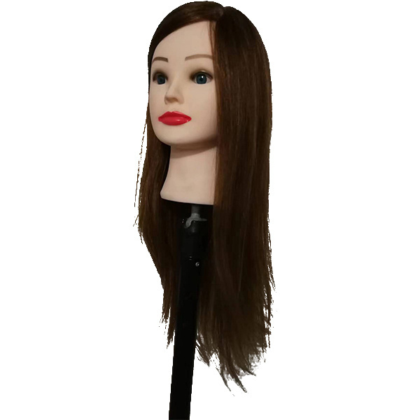 natural hair hairdressing hairstyle dummy human hair training head maniquies women face barber real hair mannequin