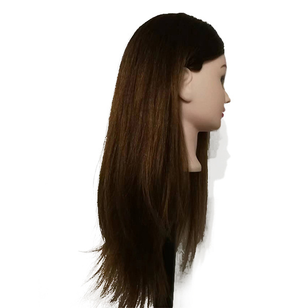 natural hair hairdressing hairstyle dummy human hair training head maniquies women face barber real hair mannequin