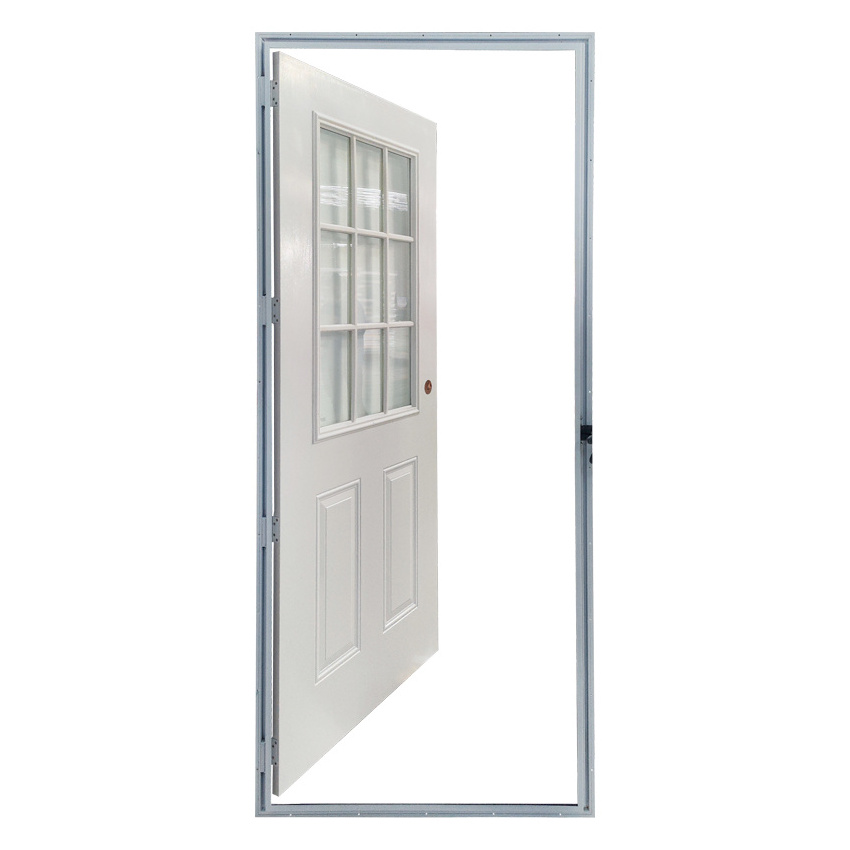 HOT sale mobile home invisible noiseless sliding panel interior door with glass