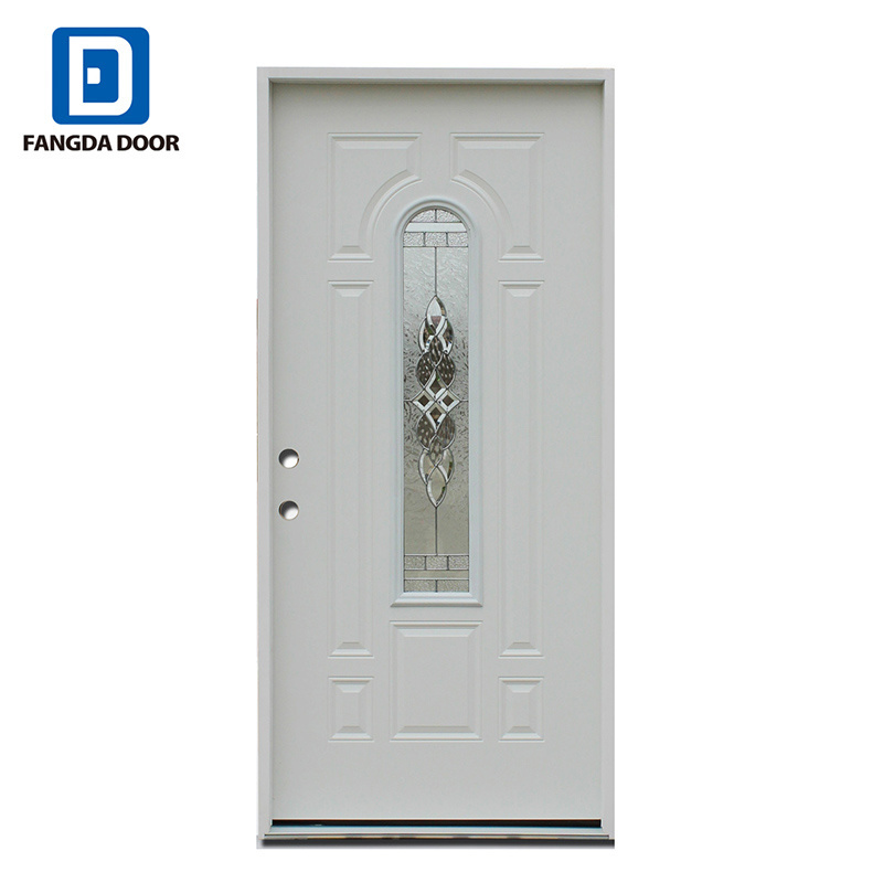 Fangda high quality low price used exterior front steel doors for sale