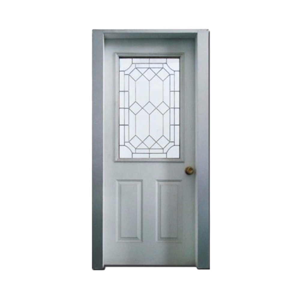 Fangda best price exterior door with opening window