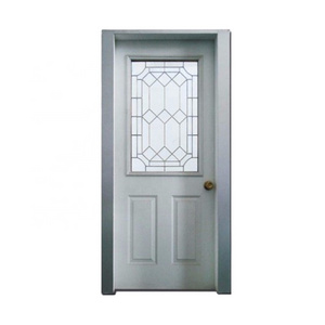 Fangda best price exterior door with opening window