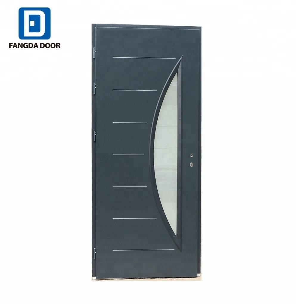 Fangda high quality interior office door with glass window insert house entry  door