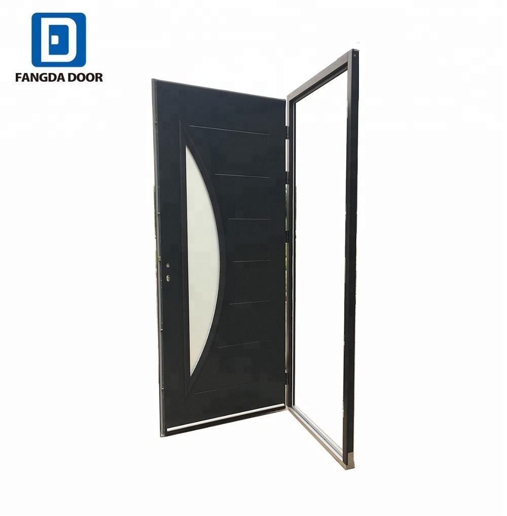 Fangda high quality interior office door with glass window insert house entry  door