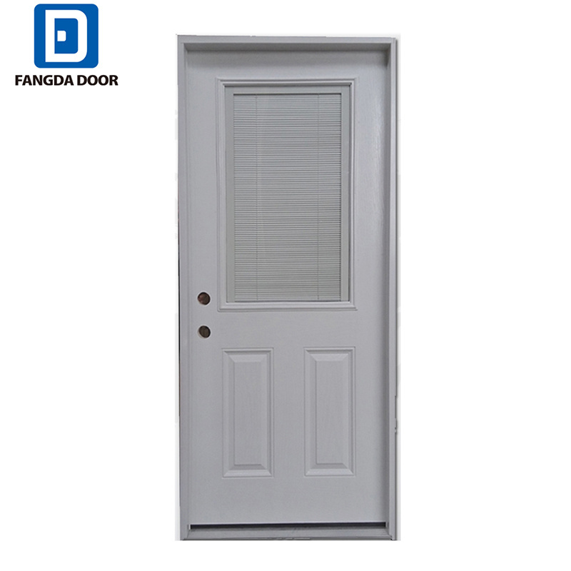 Fangda best price exterior door with opening window