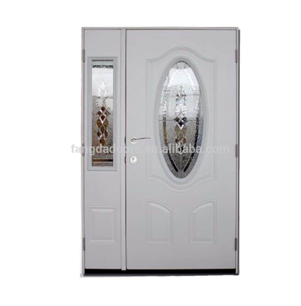 3/4 oval glass inserts decorative american house modern front entry doors