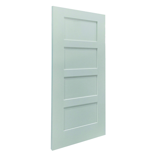 Shaker 36 Inch by 80 Smooth Fiberglass Entry Door Slab 1 Panel