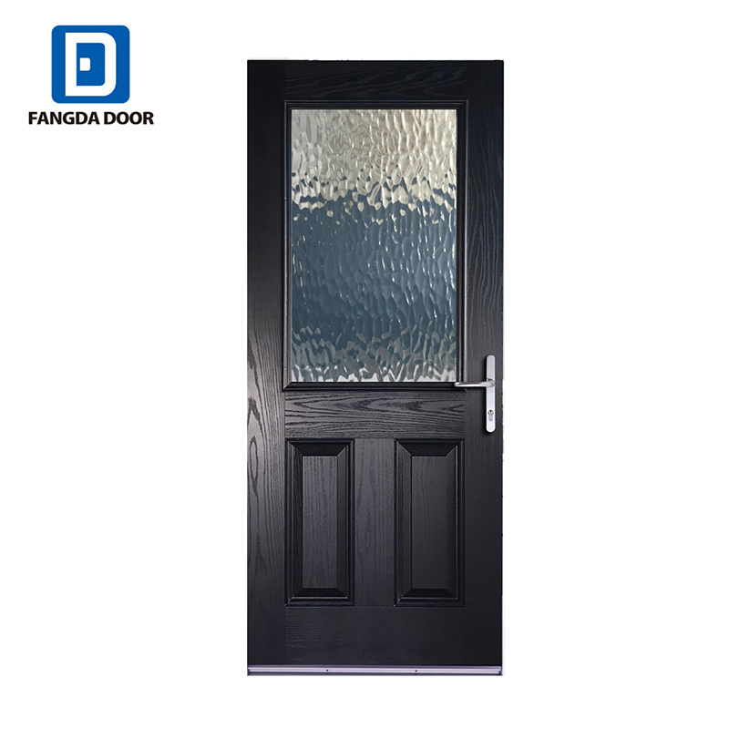 Fangda best price exterior door with opening window