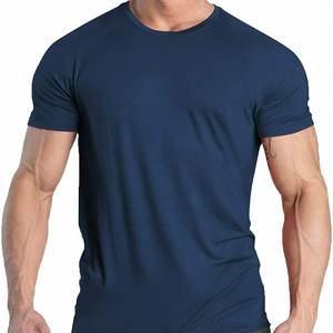 High quality printing 95 cotton 5 spandex compression t shirts cotton elastane stretch breathable gym t shirt