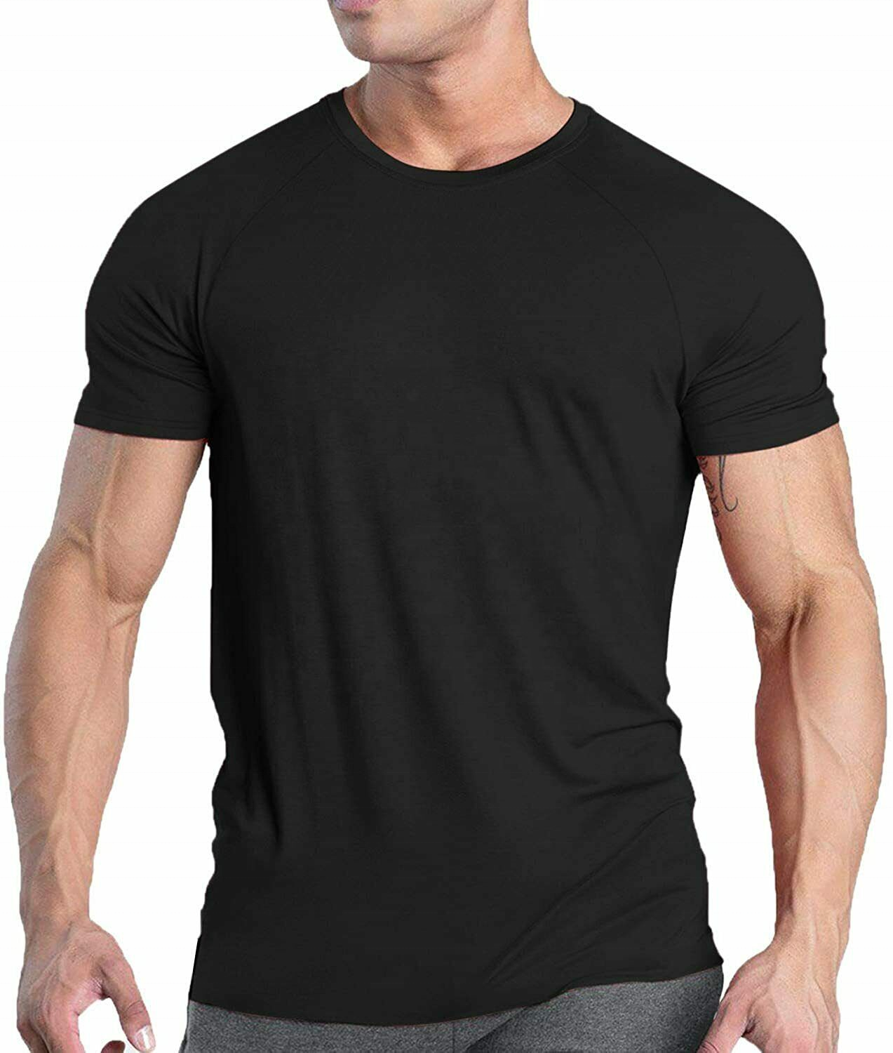 High quality printing 95 cotton 5 spandex compression t shirts cotton elastane stretch breathable gym t shirt