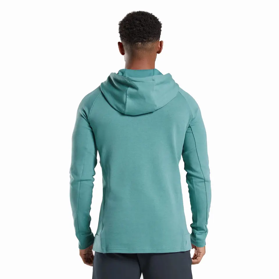 Wholesale Lightweight Raglan Sleeve Hoodie 80 Cotton 20 Polyester Slim Fit Men Gym Hoodies