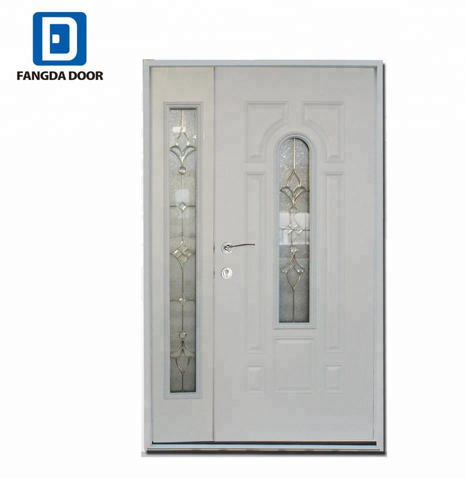 2021 Fangda exterior folding door hardware pleated mesh folding screen door bi fold screen door