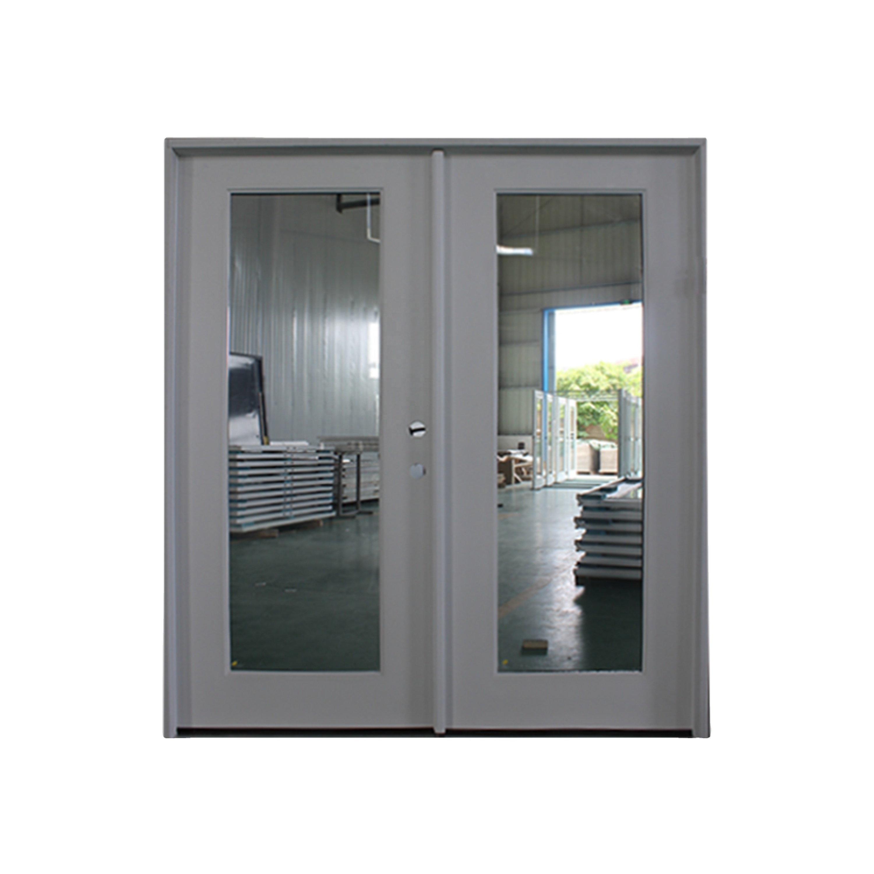 Fangda luxury modern double fiberglass entrance door