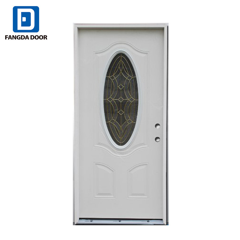 Fangda stained modern home fiberglass Mahogany door