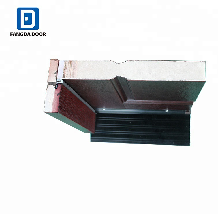 Fangda luxury fiber glass front door design balcony casement entrance doors