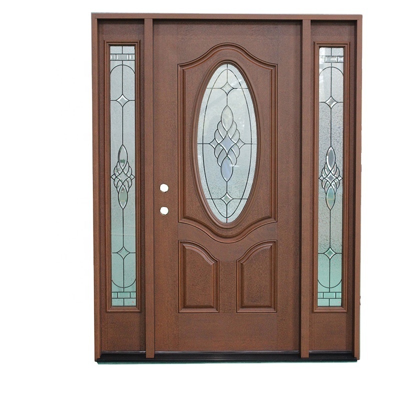 Fangda luxury modern double fiberglass entrance door