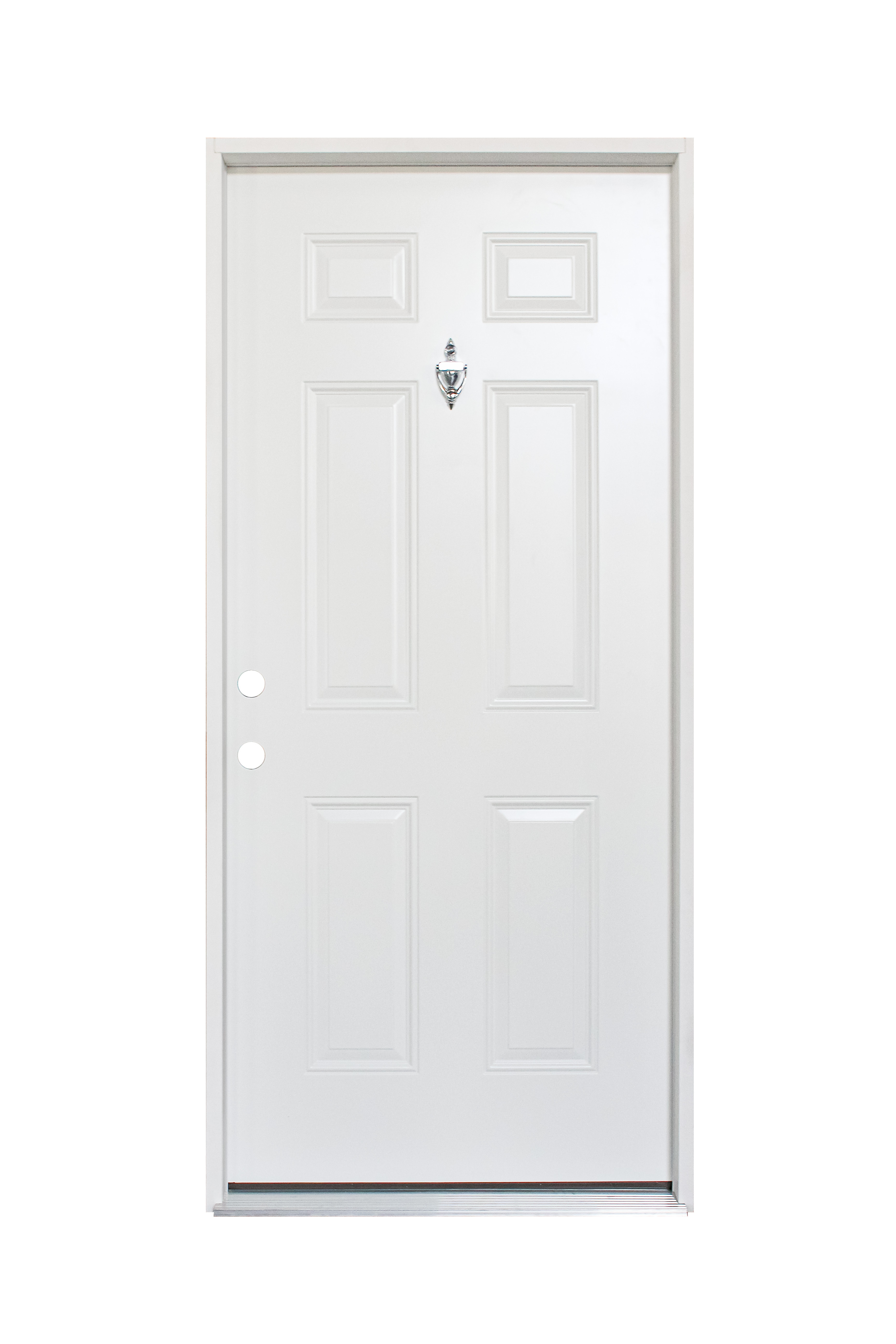 American Building Supply  32-in x 80-in Steel Left-Hand Inswing Unfinished Primed Fire Rated Single Front Door Insulating Core