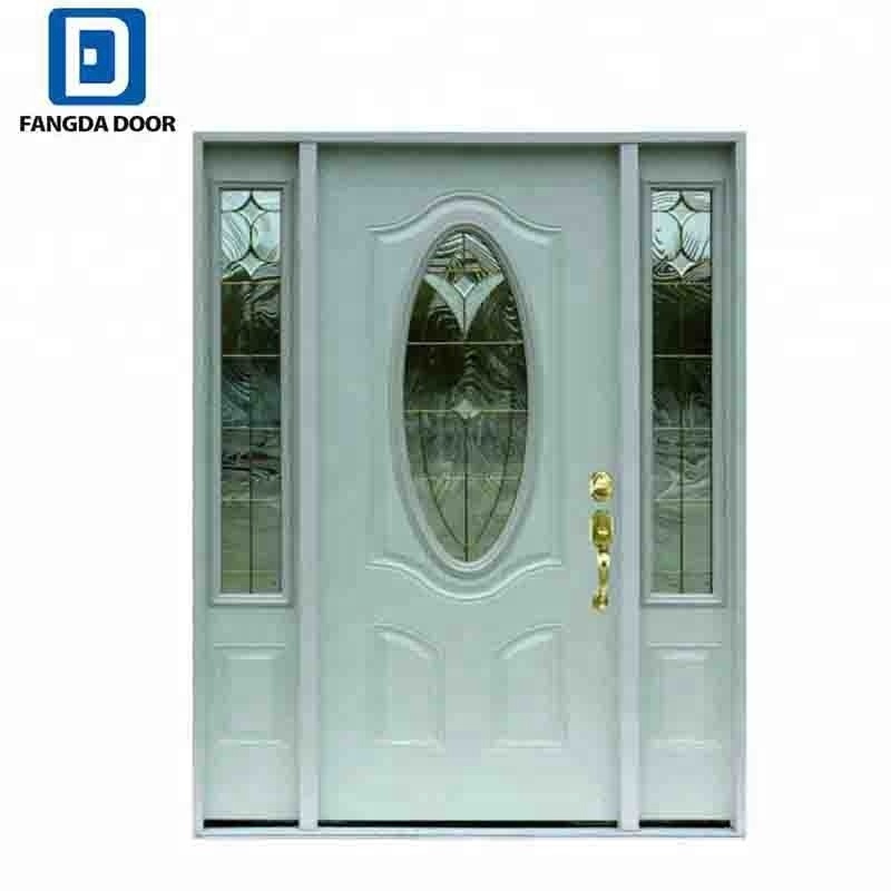 Fangda top quality residential steel entry door security steel door jamaica doors