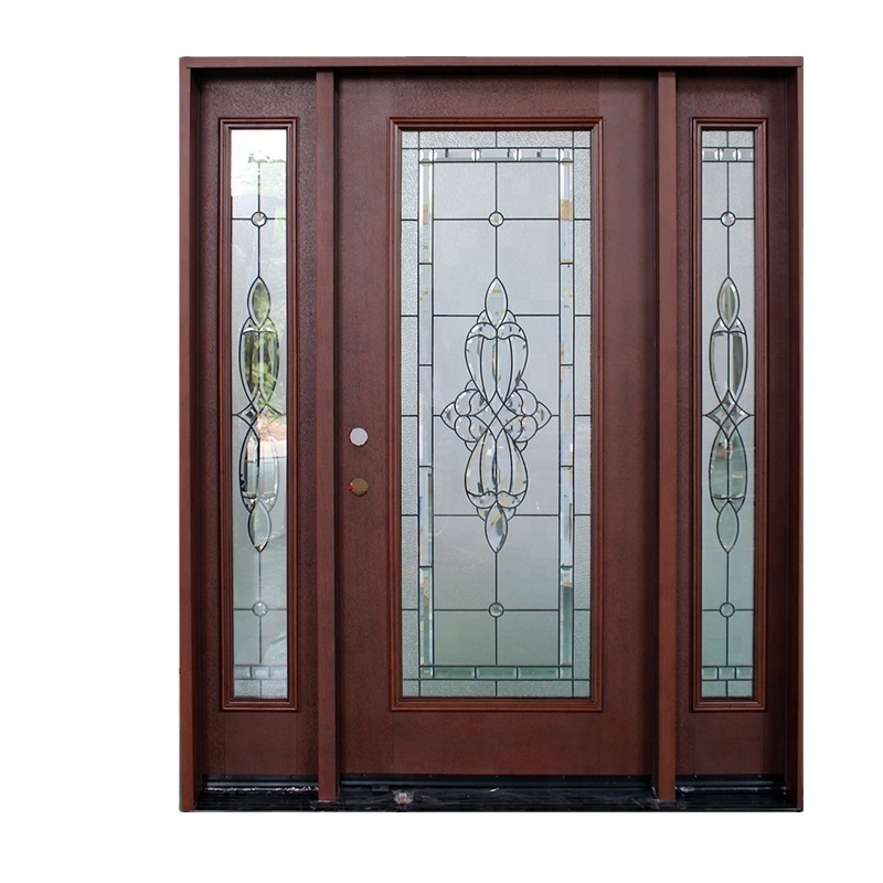 Fangda luxury modern double fiberglass entrance door