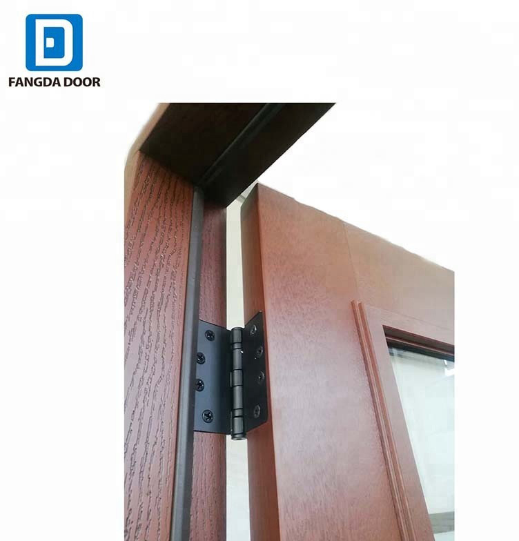 Fangda luxury fiber glass front door design balcony casement entrance doors