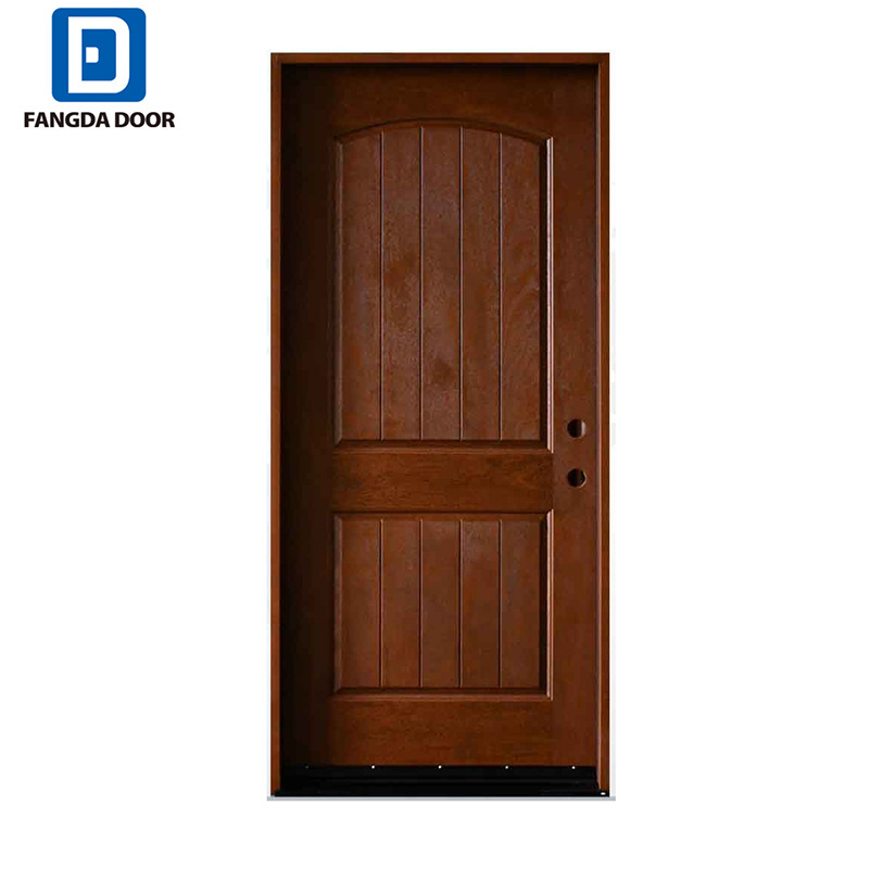 Fangda high quality modern design solid wood exterior main pivot wood entrance doors