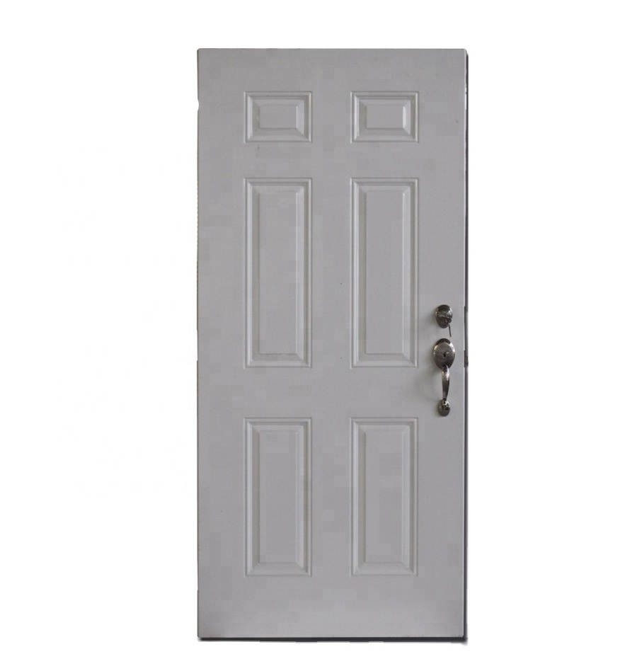 Fangda 2021 hot sale  nigeria steel door six panel interior metal doors