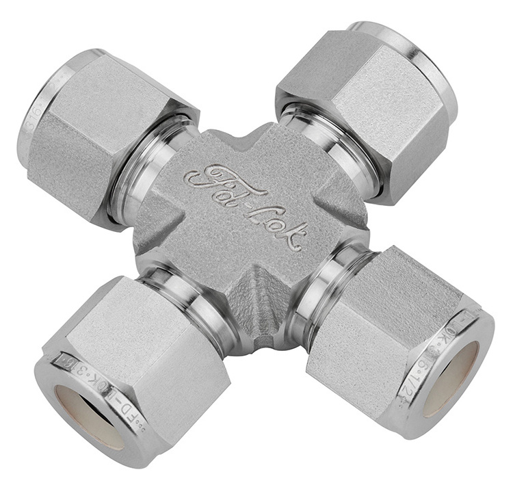 Swagelok Type Union Cross Stainless Steel Tube Fittings