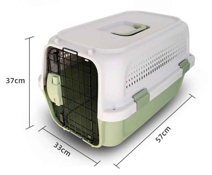 High-quality Portable Airline Proved  Outdoor Travel  Pet Cat Dog Hard-Sided Carrier Two-Door Available