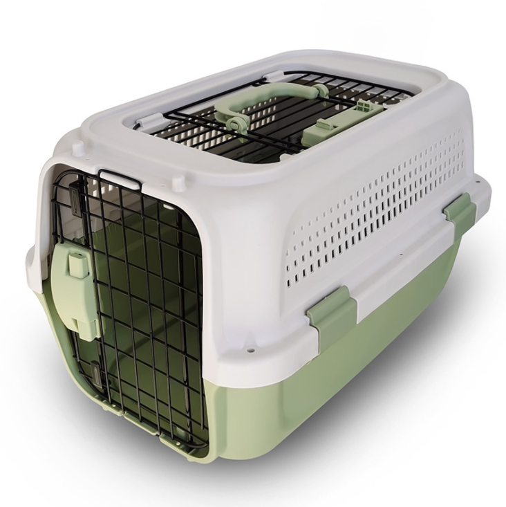 High-quality Portable Airline Proved  Outdoor Travel  Pet Cat Dog Hard-Sided Carrier Two-Door Available