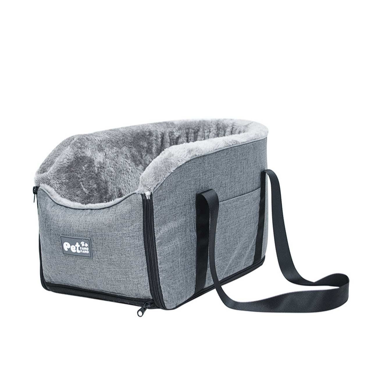 Dog Car Seat for Small Dogs, Dog Booster Seats, Pet Car Seat with Detachable and Washable, Perfect for Small Pets, Grey