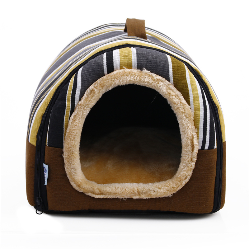 Folding Modern House shaped Pet Bed Detachable Animal  Bed House for Sale Wooden Houses Indoor