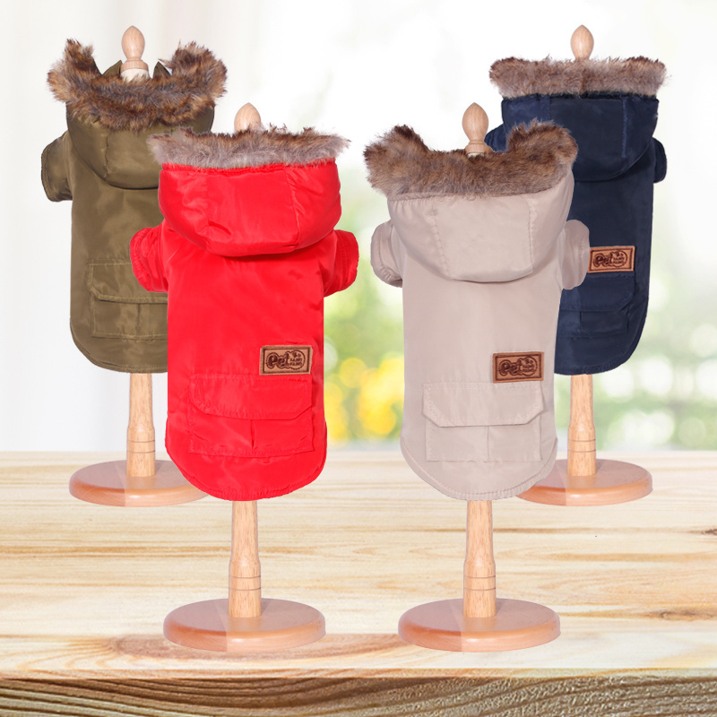 Dogs clothes wholesale Puppy Dog Clothing Wadded Jacket Pet Dog Clothes Coat Winter Warm Thicken Outerwear