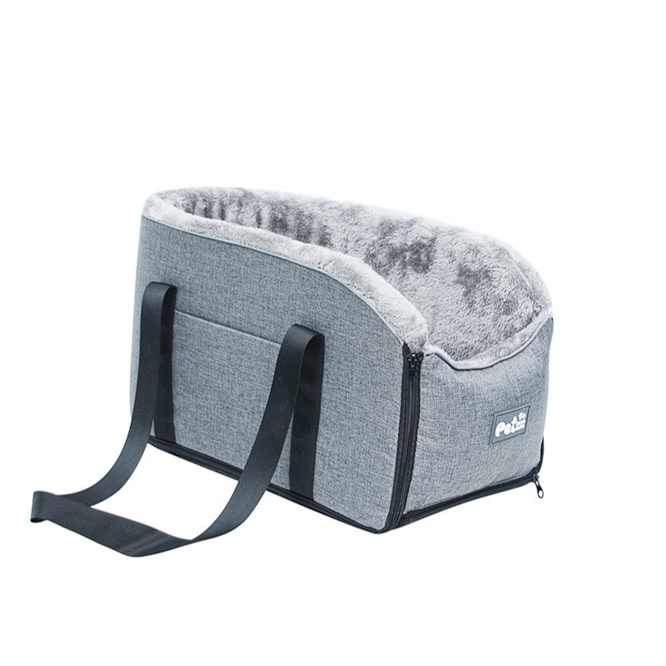 Dog Car Seat for Small Dogs, Dog Booster Seats, Pet Car Seat with Detachable and Washable, Perfect for Small Pets, Grey