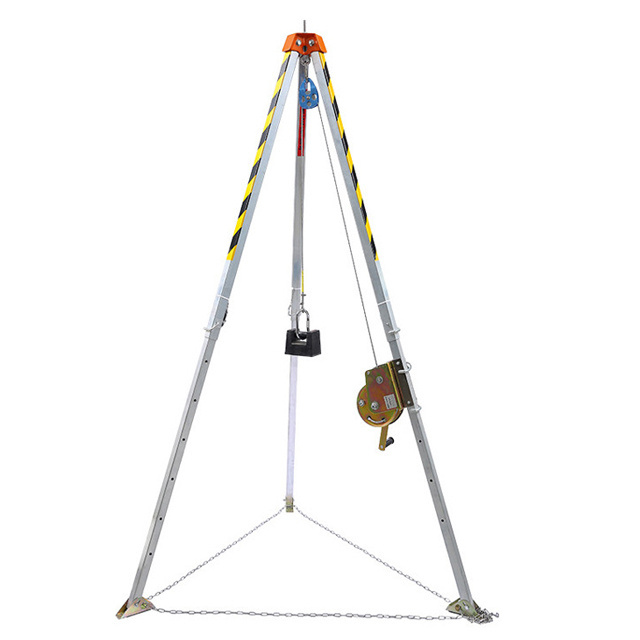 3m industrial rescue tripod stand rescue unit safety winch for falling protection aluminum firefighting keen rescue tripod