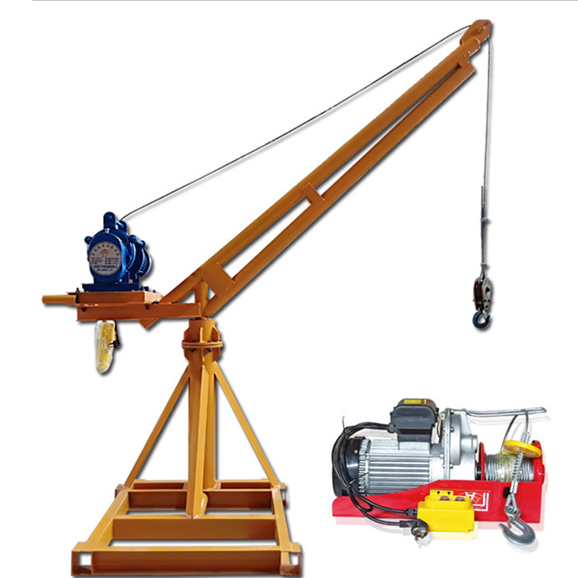 1500kg Lifts Crane 1500kg Small Construction Lifts Crane Mini Lift Concrete Material Handle Tools Machine