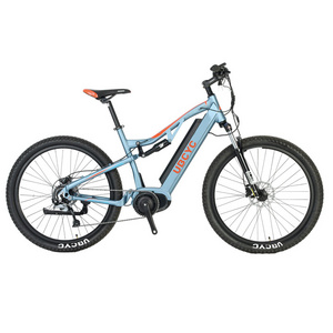 26 inch alloy long range powerful 500w full suspension snow beach electric mountain bike fat tire ebike