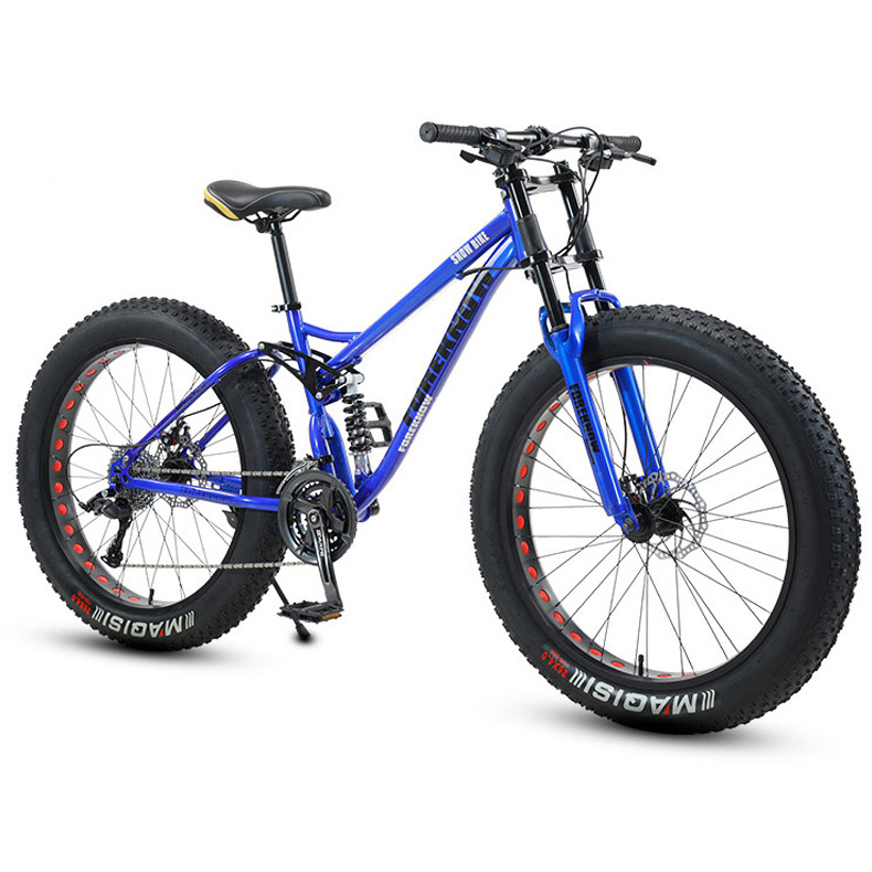 Factory direct sale 26 inch fat tire bike 21 speed snow bike disc brake fat tire snow bicycle for snow