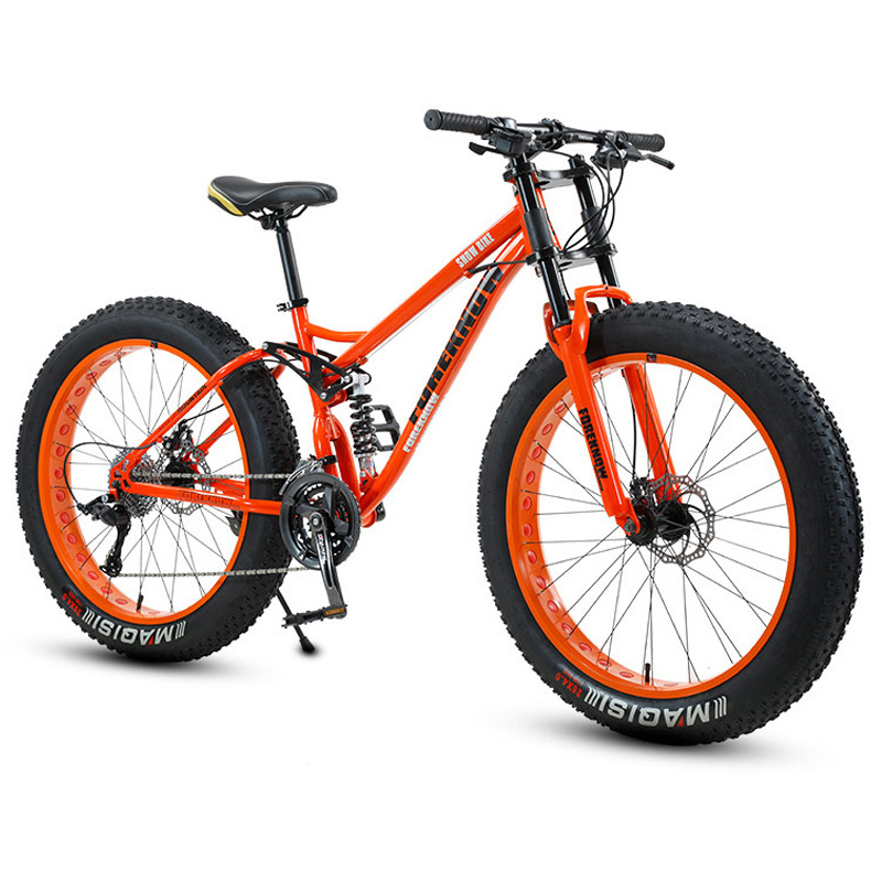 Factory direct sale 26 inch fat tire bike 21 speed snow bike disc brake fat tire snow bicycle for snow