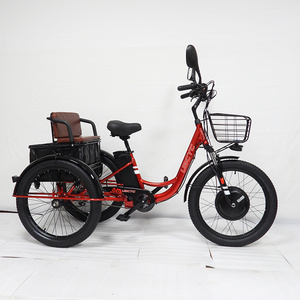 Fanghao electric trike fat tire 3 wheel Electric Tricycle three wheels adult cargo electric bike