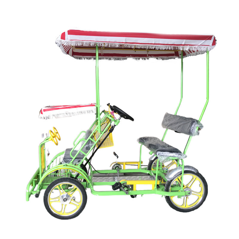 Factory Hot-selling Family Tandem Bicycle Tour Used quadricycle 4 wheel adult 4 Person Bike